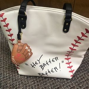 Betsy Johnson Baseball Purse